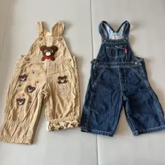 ミキハウス　オーバーオール　80