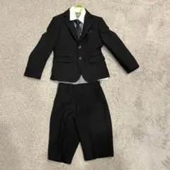 oliver hous入学式120 ブラック スーツ　付属品付き　使用歴僅か