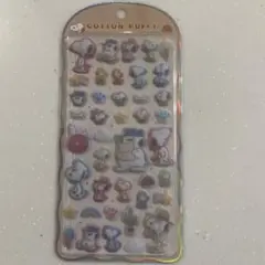 スヌーピー　コットンパフィー　シール