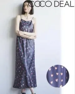 COCO DEAL ハート柄キャミワンピース