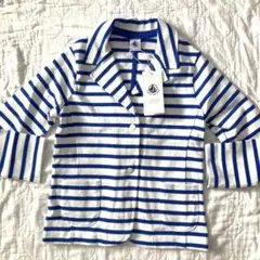 プチバトー　110 ボーダー　ジャケット　上着