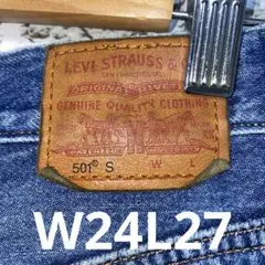 リーバイス　デニムパンツ　レディース501 W24 L 27 12