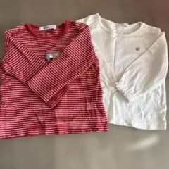 familiar 長袖Tシャツ 80サイズ 2枚セット