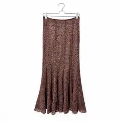 IENA La Boucle レース ロングスカート ブラウンのサムネイル
