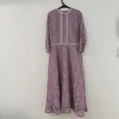 最終値下げ！ラベンダーレースパーティードレス