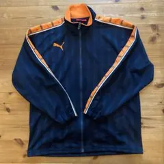 【美品・希少品】PUMAトラックジャケット ネイビー×オレンジ　Y2K プージャ
