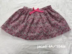 【値下げ】Jacadi リボン付きリバティ花柄スカート 4Aのサムネイル