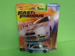 ホットウィール　ワイルドスピード　日産スカイラインGT-R　BNR3４