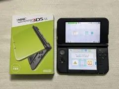 Newニンテンドー3DS LL ライム×ブラック 本体 箱付き 任天堂