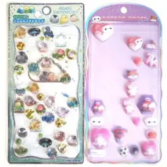 即日発送　ふわふわとりのなかまたちとベイマックスのシール２枚セット　おすそわけ