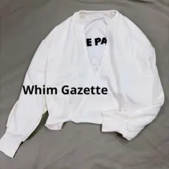 Whim Gazette ウィムガゼット スウェット Vネック プルオーバー