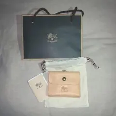 イルビゾンテ　がま口　折りたたみ　ヌメ