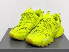 BALENCIAGA トラックスニーカー 40 蛍光イエロー 箱・替え紐付