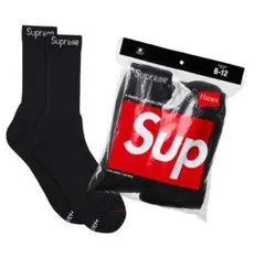 SUPREMEシュプリーム Hanes Crew Socks 1足バラ売り 新品