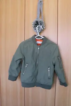 H&M　キッズジャケット　カーキ MA1