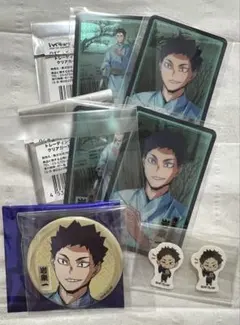 ハイキュー！！　夏祭り　クリアカード&缶バッジ　岩泉セット