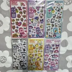 サンリオ　シール　平成はっぴーフォン　6枚セット　国内正規品　新品