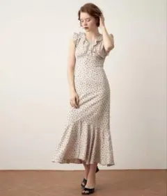 deicy デイシー チェリードットフリル ワンピース ロング