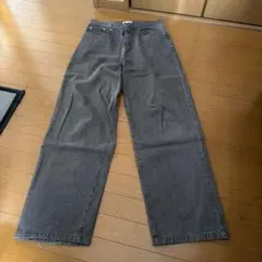 MONO-MART グレー ワイドレッグデニム M