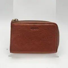 ケンゾー 未使用 レザー シルバー金具 コインケース 小銭入れ 小物入れ レッド ケンゾー 未使用 レザー シルバー金具 コインケース 小銭入れ