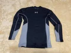 UNDER ARMOUR 長袖シャツ 黒/グレー