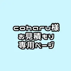 coharu様専用ページ