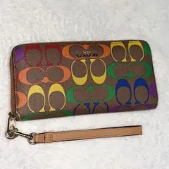 【この価格は9/21限り！】coach 財布　レインボー