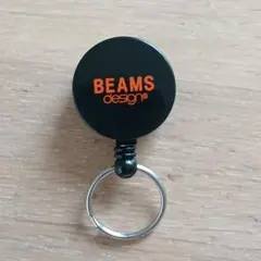 【匿名配送】BEAMS design リールキーホルダー ブラック