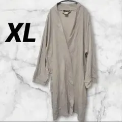 DREAM LOVER XL グレー ローブ ガウン ワッフル 薄手 バスローブ