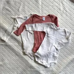 ベビー　長袖　肌着　ロンパース　PETIT BATEAU セット　保育園着　３枚