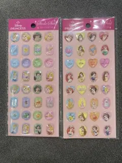 セリア ディズニープリンセス ストーンシール 2種セット