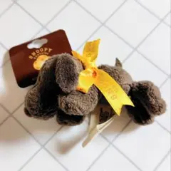 スヌーピーショコラ　6周年限定　寝そべりマスコット　Brown　イエロー