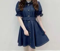 エブリン　デニムワンピース　膝上丈のサムネイル