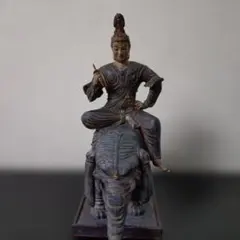 笛を吹く菩薩像 仏像 彫刻 オブジェ - メルカリ