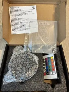 iSpace 色が変わるLEDアクリルスタンド リモコン付き
