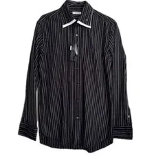 新品タグ付き　a.v.v HOMME ストライプ 長袖シャツ クレリック 48