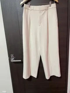 UNIQLO タックワイドパンツ Lサイズ アイボリー
