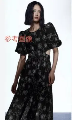 ZARA ボプリンワンピース 黒