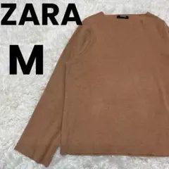 レディース　ZARA ザラ　ニット　セーター　ライトブラウン　M