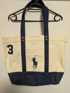 Polo Ralph Lauren トートバッグ キャンバス ネイビーのサムネイル