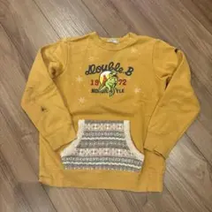 DOUBLE.B 恐竜刺繍 トレーナー　140 ダブルビー