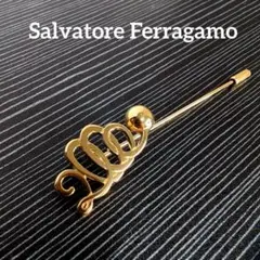 Salvatore Ferragamo ミレニアムシンボルゴールドカラーブローチのサムネイル