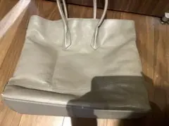 BEAMS DESIGN ベージュ イタリアンレザートートバッグ ビームス