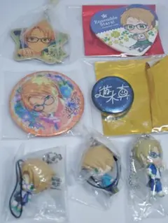 あんさんぶるスターズ！　遊木真　缶バッジ　フィギュアストラップ　サイン