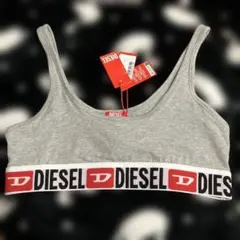新品未使用　タグ付きDIESEL A13122 スポーツブラ Mグレー　スポブラのサムネイル
