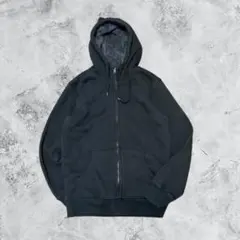UNIQLO 裏ボア　ジップパーカー　ブラック　L 短丈　grunge Y2K