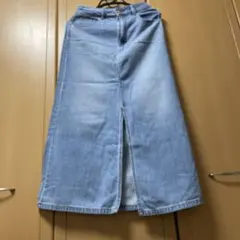 GU デニムタイトスカート ライトブルー