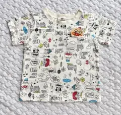 90サイズ アンパンマン Tシャツ アイボリー