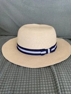 未使用に近い　美品　キッズ　麦わら帽子　56センチ