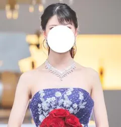 ブライダルアクセサリー　ネックレス&ピアス　２点セット